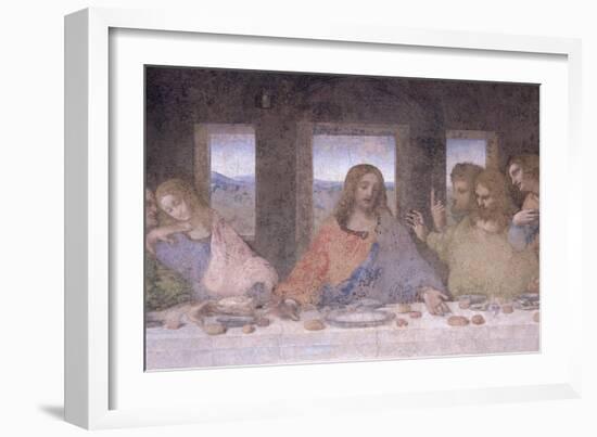 The Last Supper, 1495-97 (Post Restoration)-Leonardo da Vinci-Framed Giclee Print