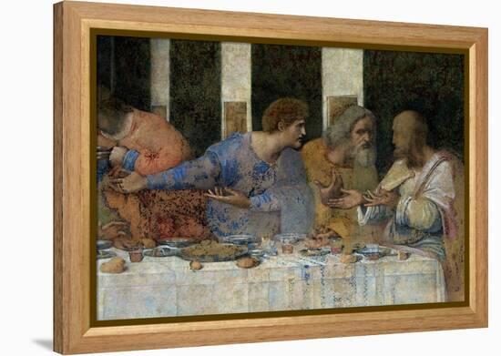 The Last Supper, 1495-97 (Post Restoration)-Leonardo da Vinci-Framed Premier Image Canvas