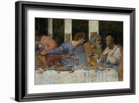 The Last Supper, 1495-97 (Post Restoration)-Leonardo da Vinci-Framed Giclee Print