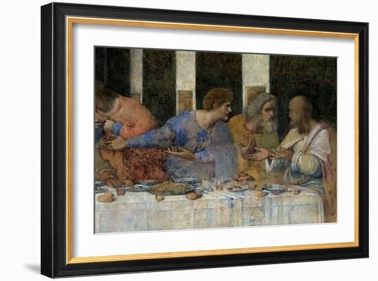 The Last Supper, 1495-97 (Post Restoration)-Leonardo da Vinci-Framed Giclee Print