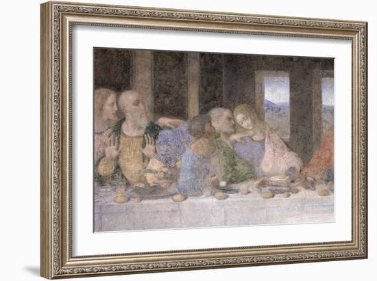 The Last Supper, 1495-97 (Post Restoration)-Leonardo da Vinci-Framed Giclee Print