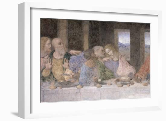 The Last Supper, 1495-97 (Post Restoration)-Leonardo da Vinci-Framed Giclee Print