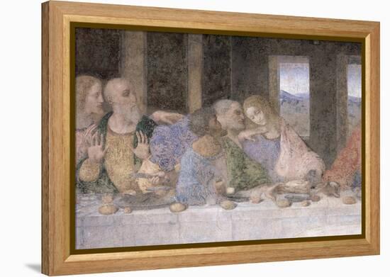 The Last Supper, 1495-97 (Post Restoration)-Leonardo da Vinci-Framed Premier Image Canvas