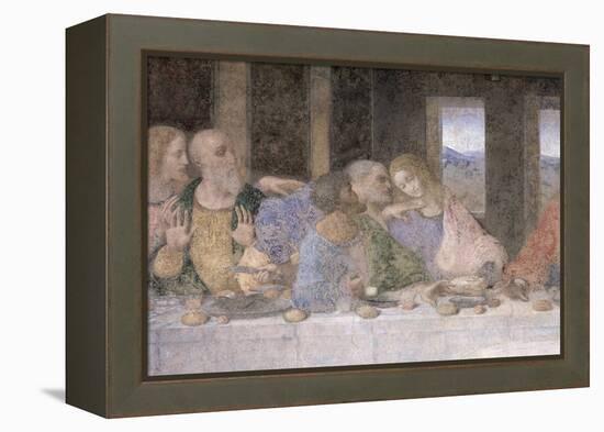 The Last Supper, 1495-97 (Post Restoration)-Leonardo da Vinci-Framed Premier Image Canvas