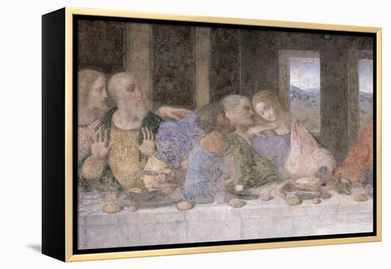 The Last Supper, 1495-97 (Post Restoration)-Leonardo da Vinci-Framed Premier Image Canvas