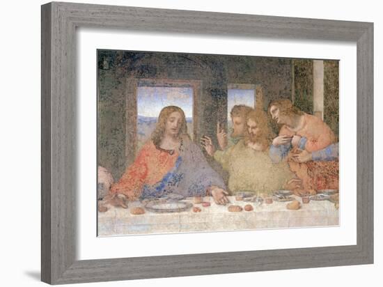 The Last Supper, 1495-97 (Post Restoration)-Leonardo da Vinci-Framed Giclee Print