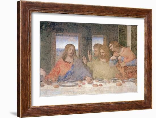 The Last Supper, 1495-97 (Post Restoration)-Leonardo da Vinci-Framed Giclee Print