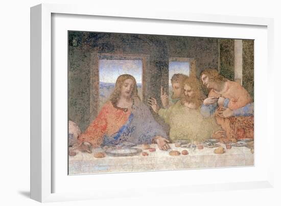 The Last Supper, 1495-97 (Post Restoration)-Leonardo da Vinci-Framed Giclee Print