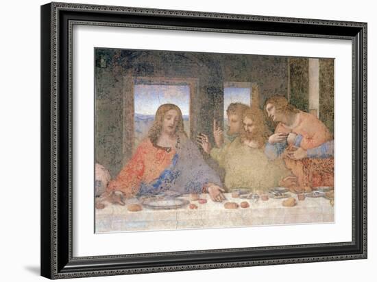 The Last Supper, 1495-97 (Post Restoration)-Leonardo da Vinci-Framed Giclee Print