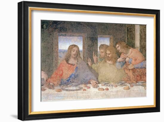 The Last Supper, 1495-97 (Post Restoration)-Leonardo da Vinci-Framed Giclee Print