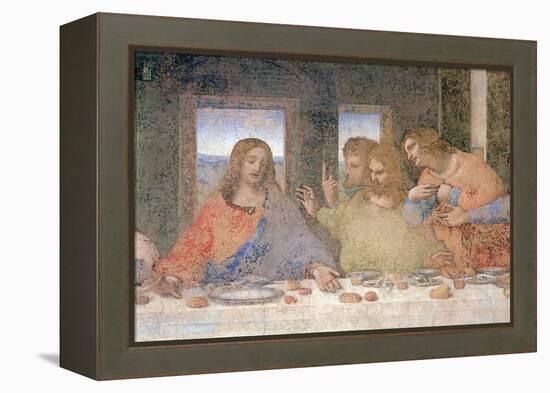 The Last Supper, 1495-97 (Post Restoration)-Leonardo da Vinci-Framed Premier Image Canvas