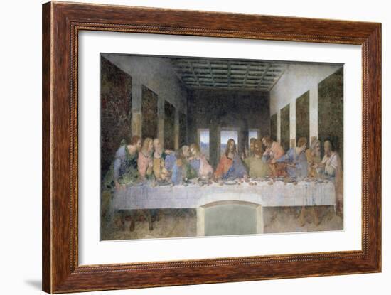 The Last Supper, 1495-97-Leonardo da Vinci-Framed Giclee Print