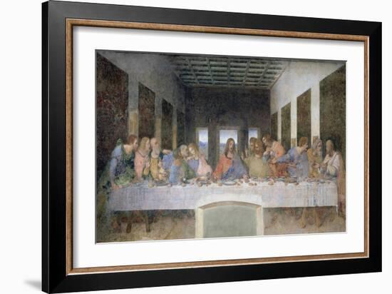 The Last Supper, 1495-97-Leonardo da Vinci-Framed Giclee Print