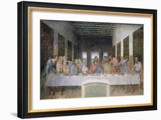 The Last Supper, 1495-97-Leonardo da Vinci-Framed Giclee Print