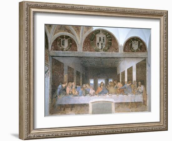 The Last Supper, 1495-97-Leonardo da Vinci-Framed Giclee Print