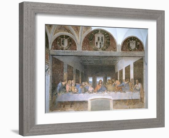 The Last Supper, 1495-97-Leonardo da Vinci-Framed Giclee Print