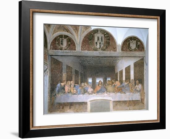 The Last Supper, 1495-97-Leonardo da Vinci-Framed Giclee Print