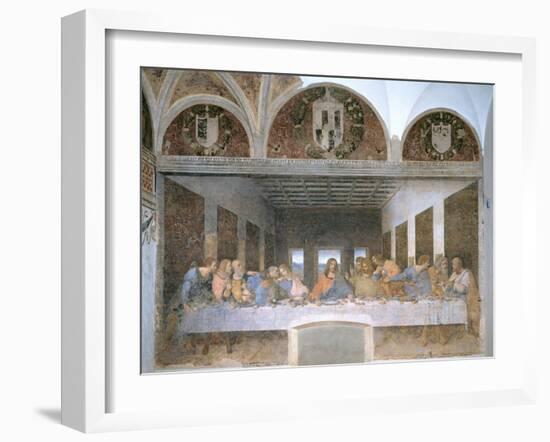 The Last Supper, 1495-97-Leonardo da Vinci-Framed Giclee Print