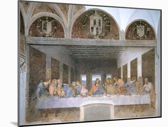 The Last Supper, 1495-97-Leonardo da Vinci-Mounted Giclee Print