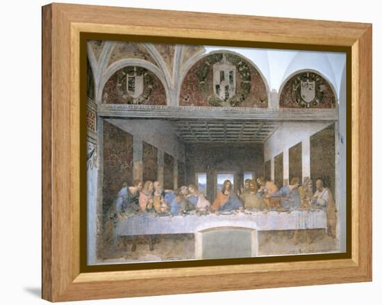 The Last Supper, 1495-97-Leonardo da Vinci-Framed Premier Image Canvas