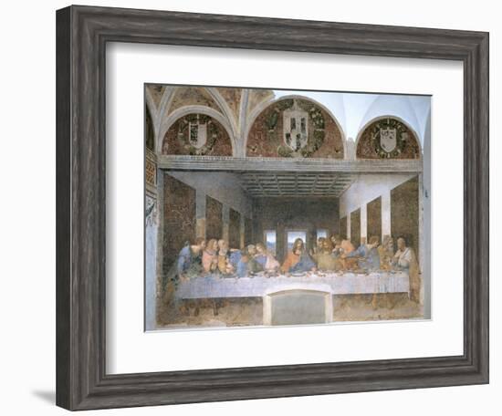 The Last Supper, 1495-97-Leonardo da Vinci-Framed Giclee Print