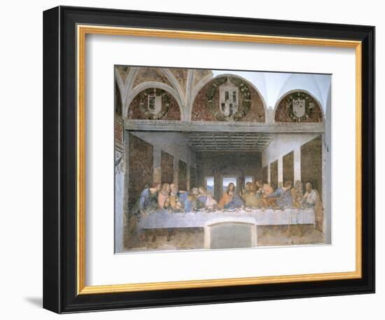 The Last Supper, 1495-97-Leonardo da Vinci-Framed Giclee Print