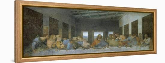 The Last Supper, 1498, Mural-Leonardo da Vinci-Framed Premier Image Canvas