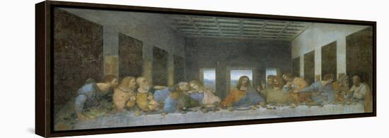 The Last Supper, 1498, Mural-Leonardo da Vinci-Framed Premier Image Canvas