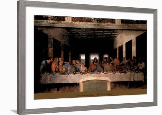 The Last Supper, 1498 (post-restoration)-Leonardo da Vinci-Framed Art Print