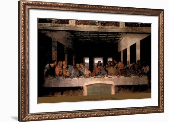 The Last Supper, 1498 (post-restoration)-Leonardo da Vinci-Framed Art Print