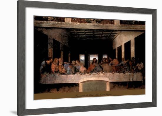 The Last Supper, 1498 (post-restoration)-Leonardo da Vinci-Framed Art Print