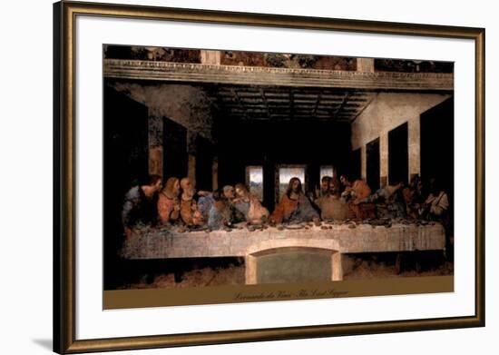 The Last Supper, 1498 (post-restoration)-Leonardo da Vinci-Framed Art Print