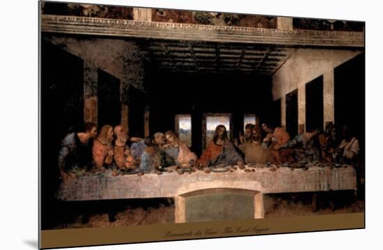 The Last Supper, 1498 (post-restoration)-Leonardo da Vinci-Mounted Art Print