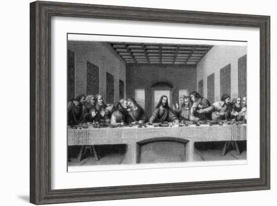 The Last Supper, 1498-E Foutana-Framed Giclee Print