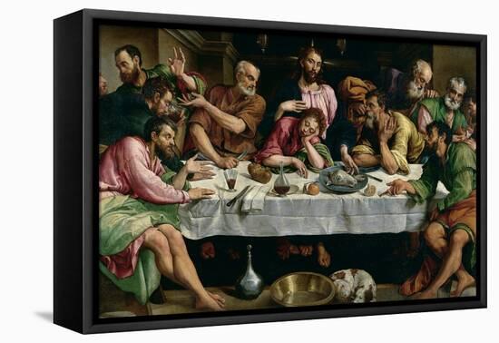 The Last Supper, 1542-Jacopo Bassano-Framed Premier Image Canvas