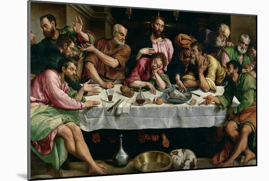 The Last Supper, 1542-Jacopo Bassano-Mounted Giclee Print