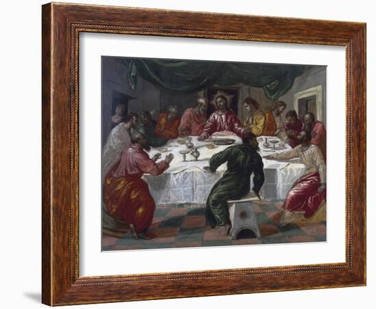 The Last Supper, 1564-El Greco-Framed Giclee Print