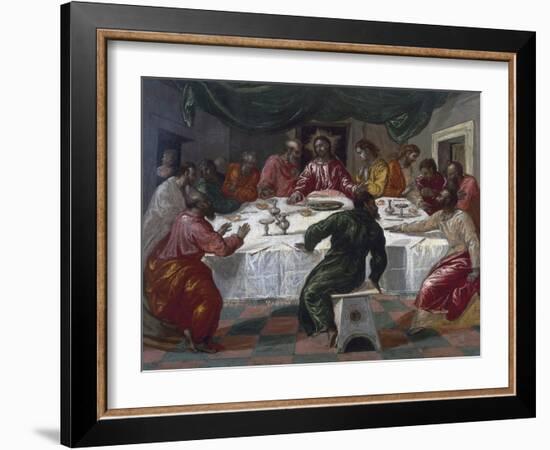 The Last Supper, 1564-El Greco-Framed Giclee Print