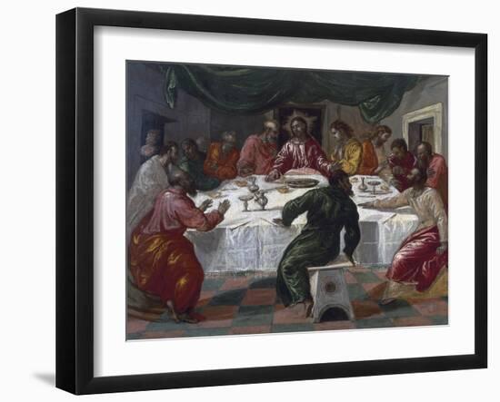 The Last Supper, 1564-El Greco-Framed Giclee Print