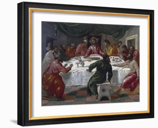 The Last Supper, 1564-El Greco-Framed Giclee Print