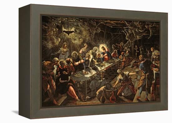 The Last Supper, 1594-Jacopo Robusti Tintoretto-Framed Premier Image Canvas