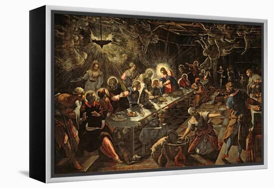 The Last Supper, 1594-Jacopo Robusti Tintoretto-Framed Premier Image Canvas