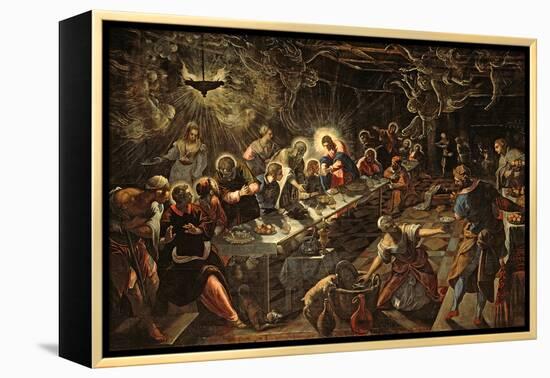 The Last Supper, 1594-Jacopo Robusti Tintoretto-Framed Premier Image Canvas