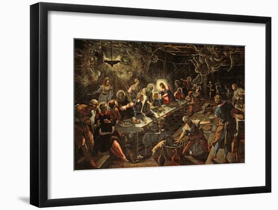 The Last Supper, 1594-Jacopo Robusti Tintoretto-Framed Giclee Print