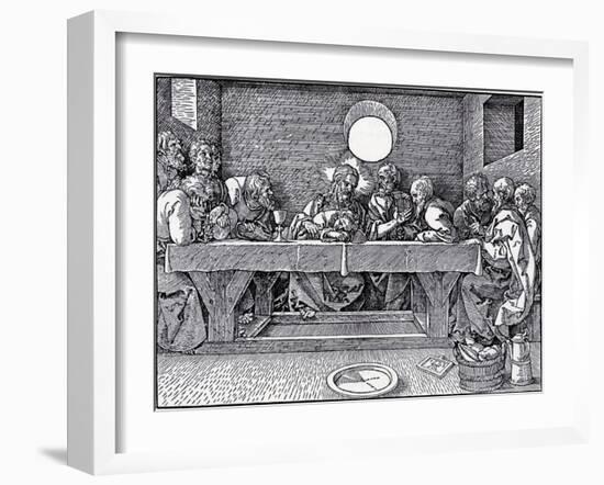 the Last Supper Albrecht Durer Woodcut-null-Framed Giclee Print