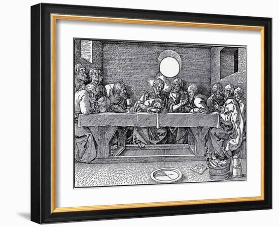 the Last Supper Albrecht Durer Woodcut-null-Framed Giclee Print