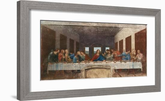 The Last Supper, c.1498-Leonardo da Vinci-Framed Premium Giclee Print