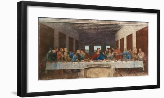 The Last Supper, c.1498-Leonardo da Vinci-Framed Premium Giclee Print