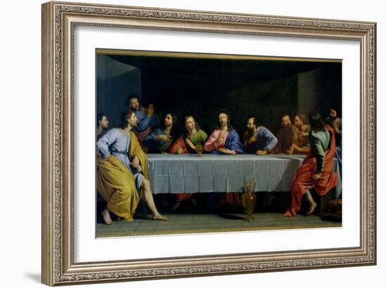 The Last Supper, Called "The Little Last Supper"-Philippe De Champaigne-Framed Giclee Print