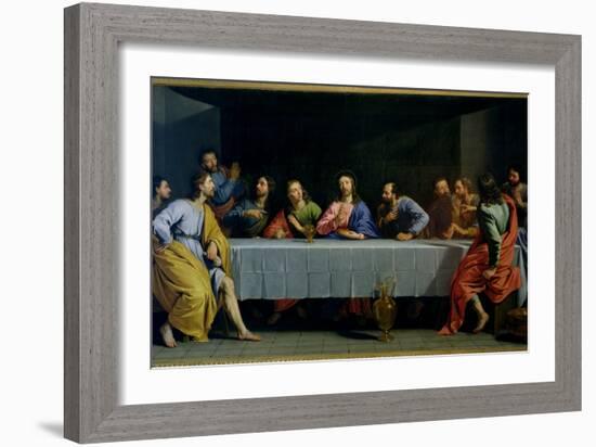 The Last Supper, Called "The Little Last Supper"-Philippe De Champaigne-Framed Giclee Print